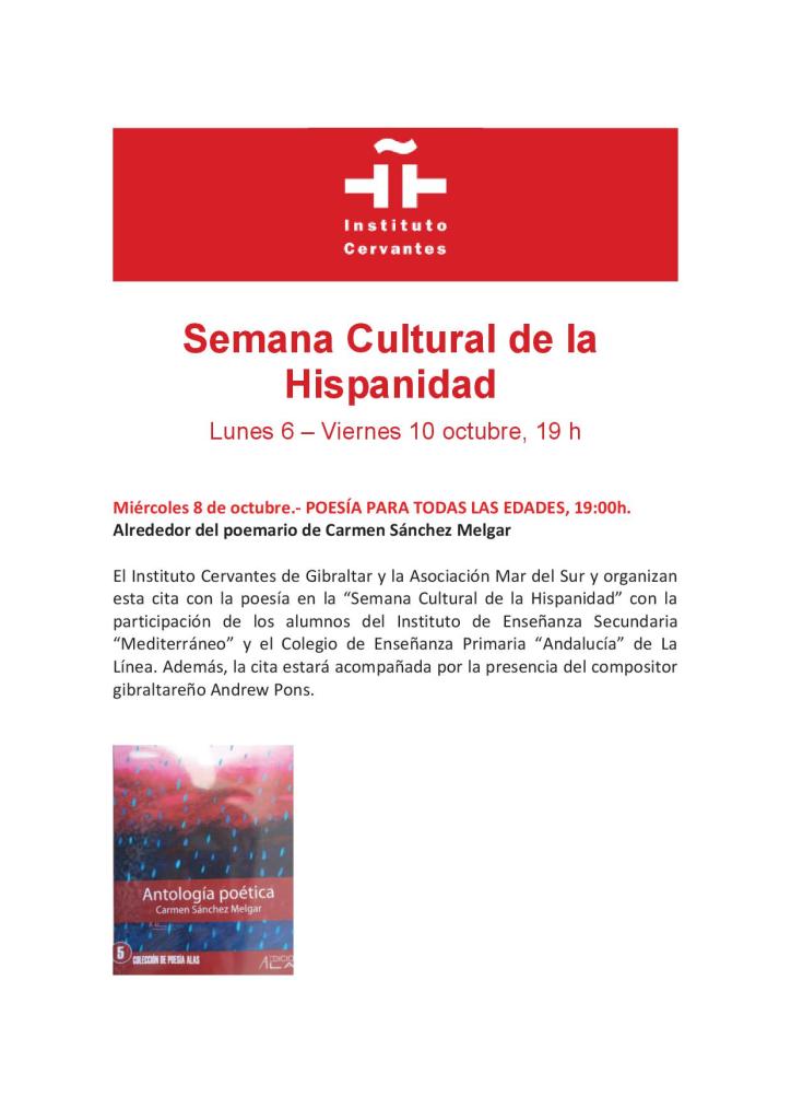 SEMANA CULTURAL DE LA HISPANIDAD 2