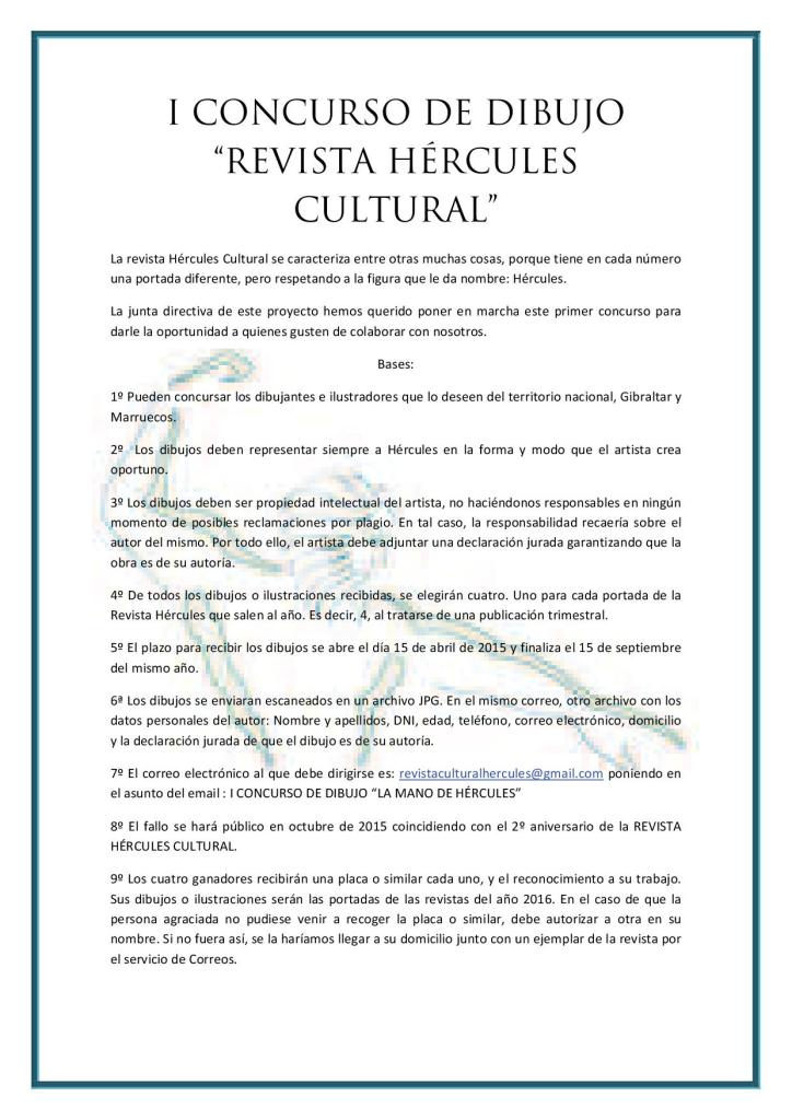 I CERTAMEN DE dibujo